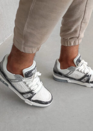 Louis Vuitton Trainer Grey White