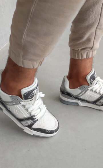 Louis Vuitton Trainer Grey White
