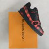 Louis Vuitton Trainer Leather Low Black Red