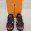 Louis Vuitton Trainer Leather Low Black Red