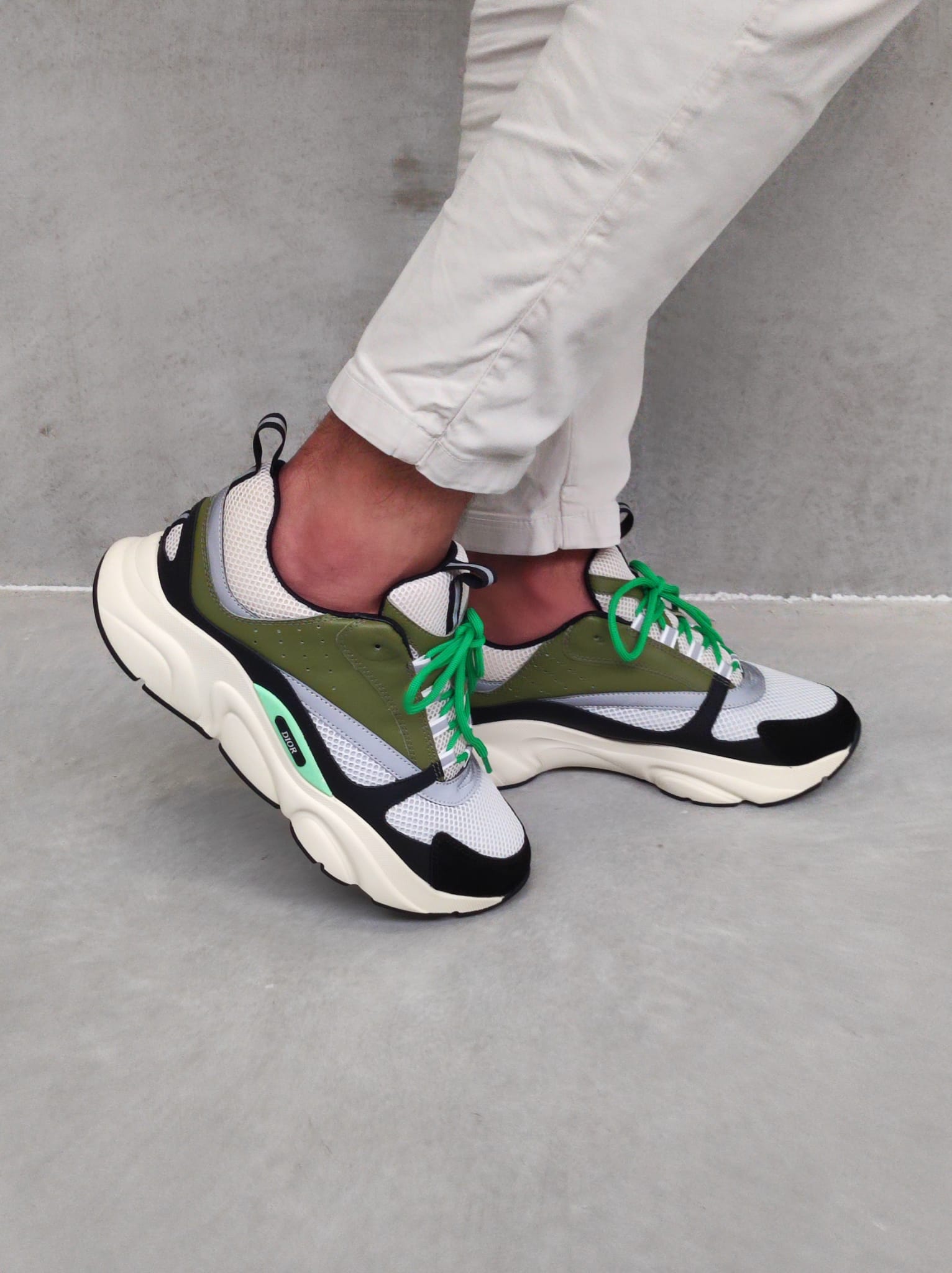 Dior B22 Cream White Olive Black